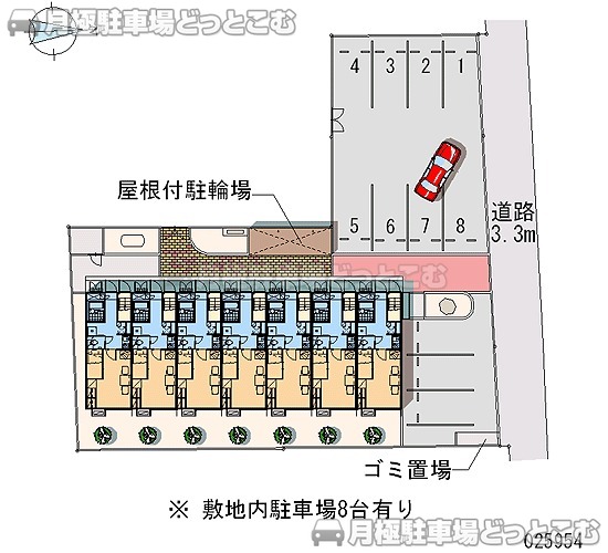 松江市雑賀町818－3の月極駐車場1