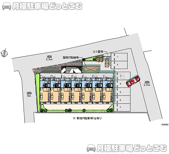 那覇市安謝619－12の月極駐車場2