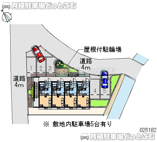 熊谷市上之1188－2の月極駐車場1