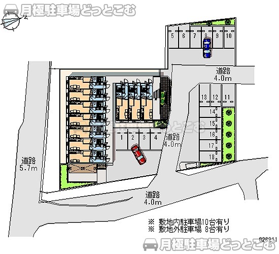 日光市今市1581－2の月極駐車場2