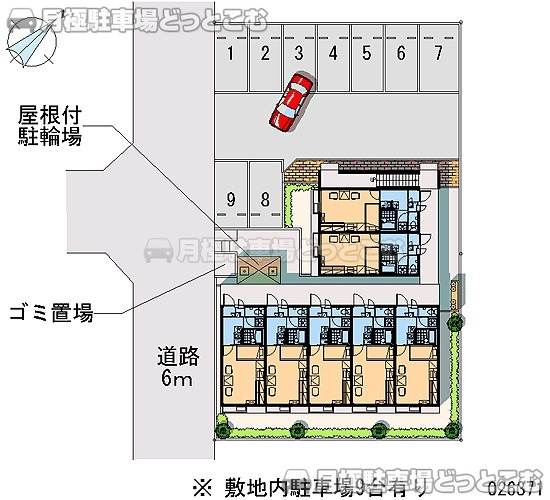 つくば市桜3－23－11の月極駐車場2