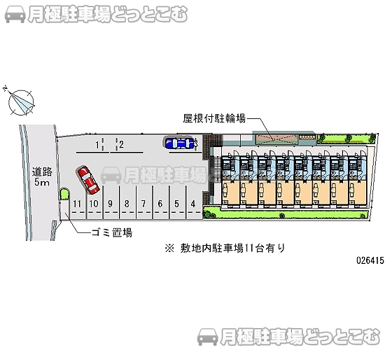 和泉市小田町2－21－6の月極駐車場2