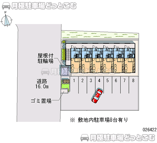 札幌市手稲区前田八条19－2－6の月極駐車場2