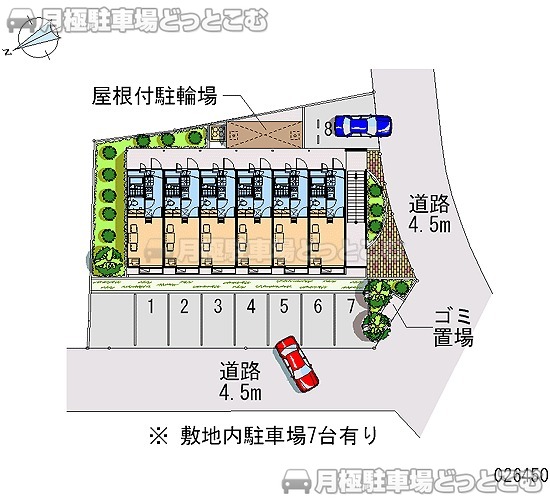 堺市美原区多治井36－4の月極駐車場2