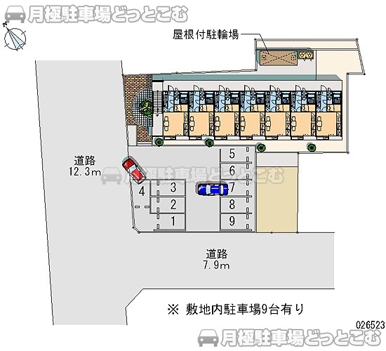 富士宮市万野原新田3048－5の月極駐車場2