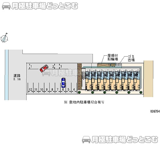 富士市森島460－3の月極駐車場1