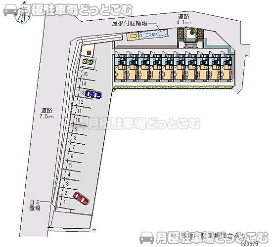 松江市大庭町長者原10－11の月極駐車場1