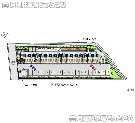 西宮市大森町12－60の月極駐車場2