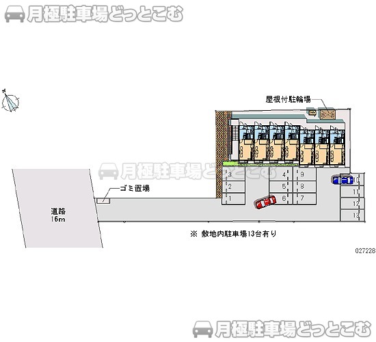 水戸市元吉田町1056－23の月極駐車場2