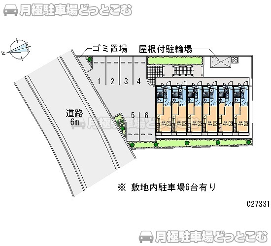 松原市岡3－8－1の月極駐車場1