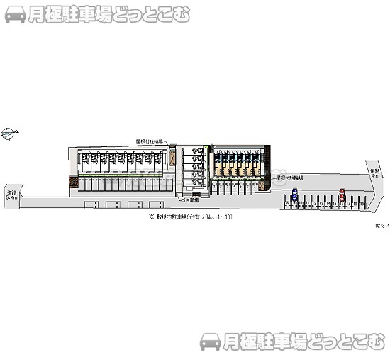 湖西市新居町新居736－1の月極駐車場2