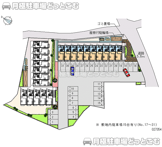 沖縄市照屋3－5－1の月極駐車場1