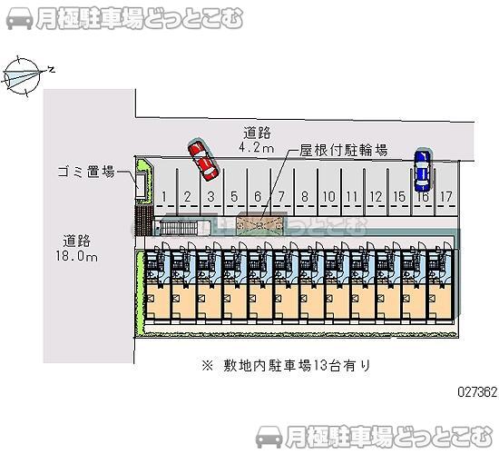 高松市福岡町3－28－24の月極駐車場1