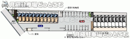 松江市西川津町808－5の月極駐車場1