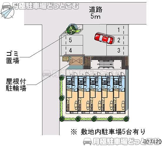 岡崎市大和町平田10－1の月極駐車場2