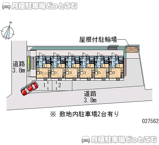 新潟市中央区白山浦2－50－19の月極駐車場2