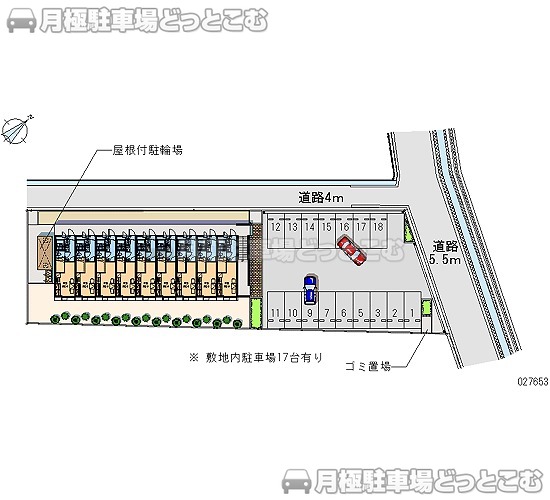 北九州市八幡西区本城3424－1の月極駐車場1
