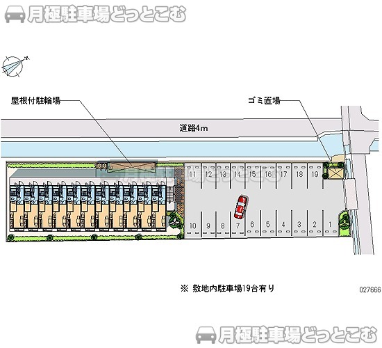 倉敷市玉島上成730－1の月極駐車場2