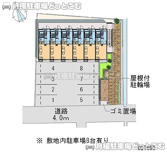 彦根市船町3－9の月極駐車場2