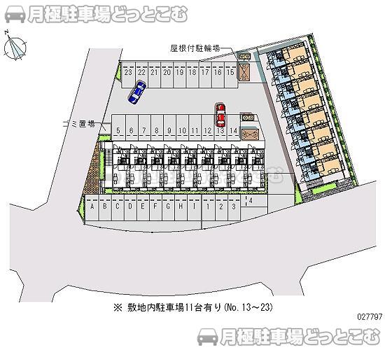 豊橋市牛川通3－2－4の月極駐車場2