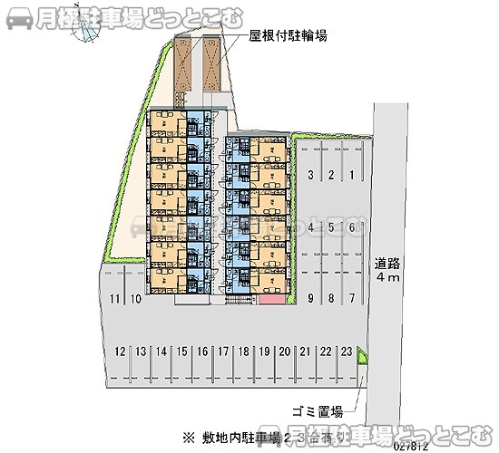 神崎郡福崎町福田439－5の月極駐車場1
