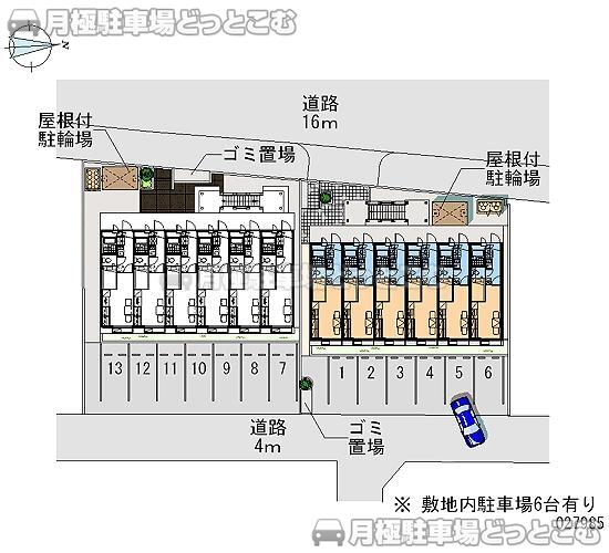 豊田市十塚町5－50－1の月極駐車場2