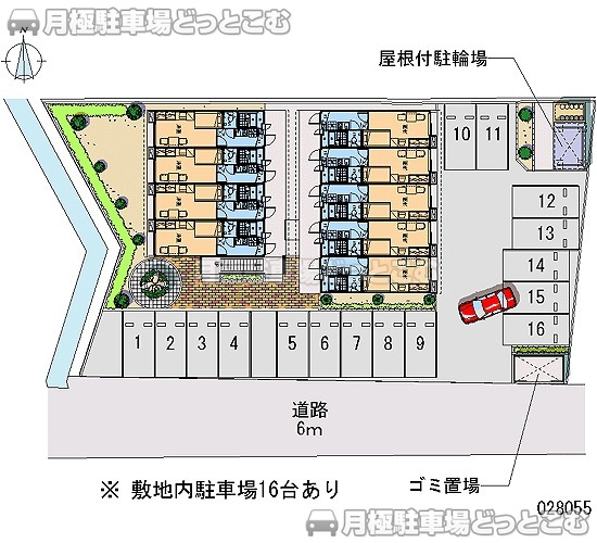 富山市田中町4－1－23の月極駐車場1