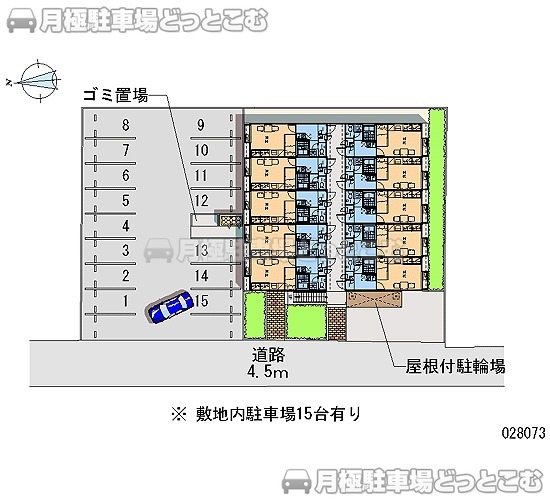 高砂市緑丘2－12－33の月極駐車場2