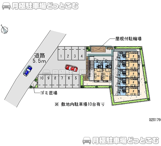 野田市山崎1164－1の月極駐車場1