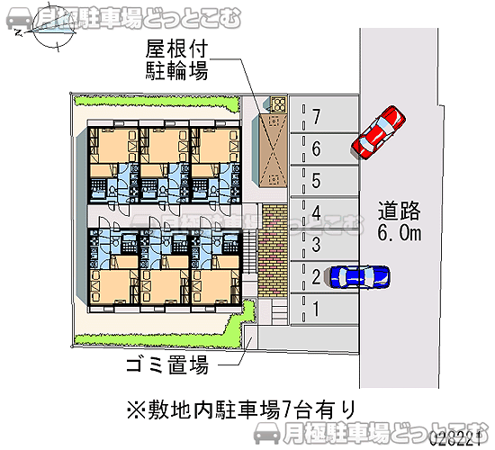 鹿児島市坂之上6－5－1の月極駐車場1