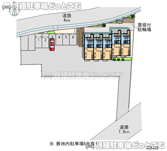 熊谷市上之1981－11の月極駐車場1
