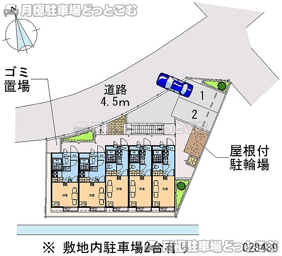 寝屋川市石津元町6－26の月極駐車場1
