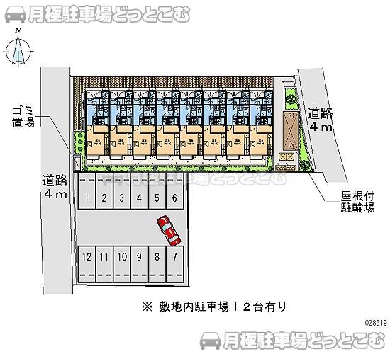 茂原市木崎2043－10の月極駐車場2