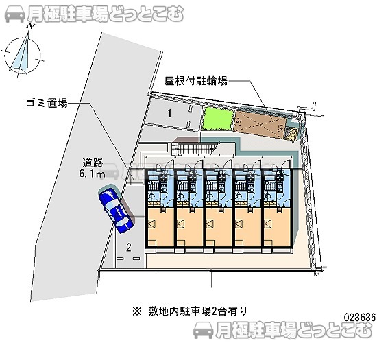 横浜市瀬谷区阿久和西1－13－13の月極駐車場1
