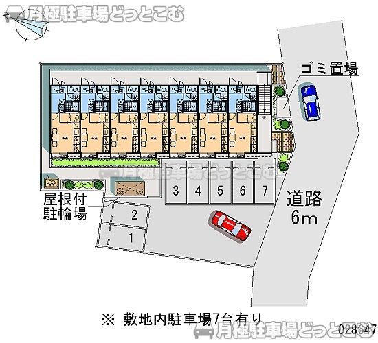 柏市増尾8－37－8の月極駐車場1