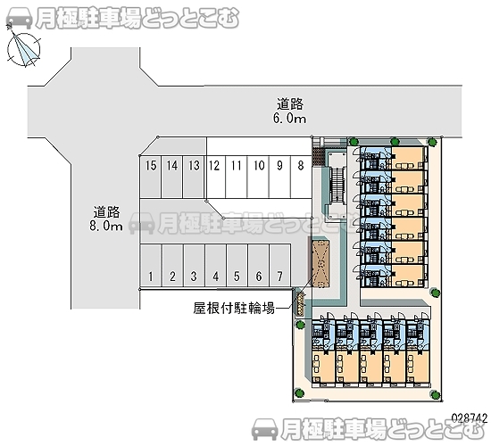 熊谷市別府4－87の月極駐車場2