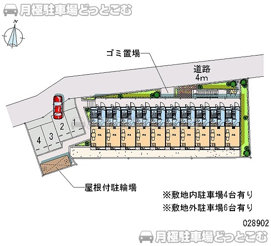 海老名市国分北2－1－24の月極駐車場2