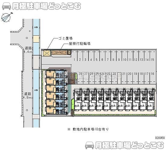 倉敷市連島町鶴新田2318－1の月極駐車場1