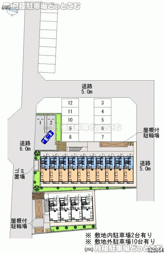 上尾市今泉151－1の月極駐車場2