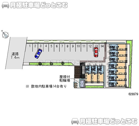 彦根市戸賀町66－1の月極駐車場2