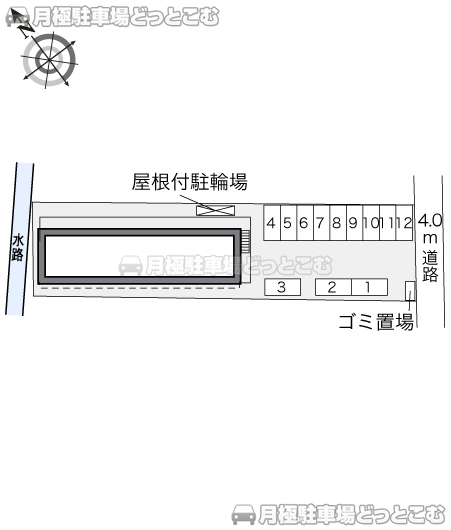 西尾市熊味町東平角61－1の月極駐車場3