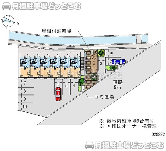 玉野市田井4－21－3の月極駐車場1