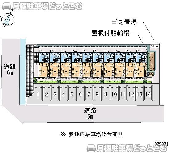 富士市五貫島744－5の月極駐車場2