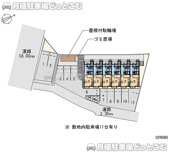 明石市魚住町金ケ崎宮ノ前743－の月極駐車場2