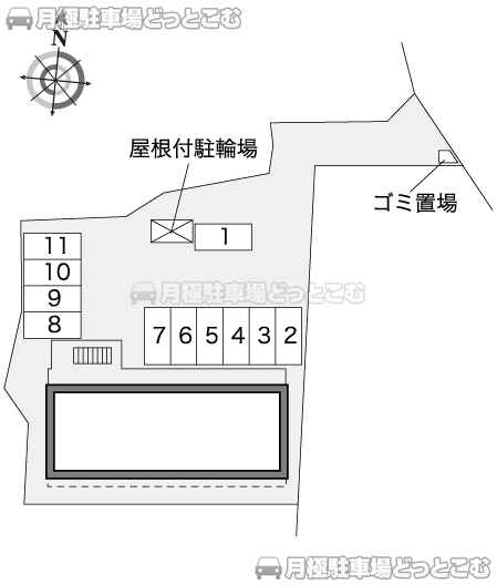 刈谷市野田町北屋敷101－2の月極駐車場3