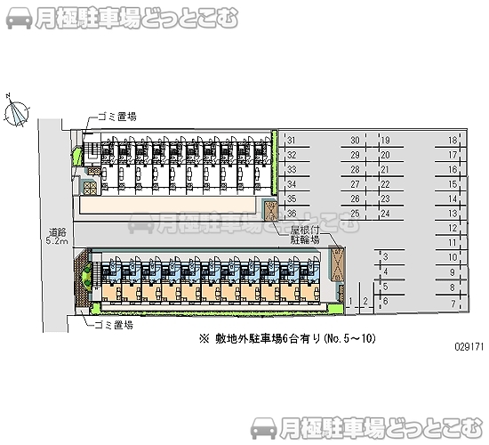 船橋市前原西1－9－30の月極駐車場2