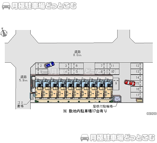 射水市片口779の月極駐車場2