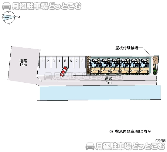 津島市東柳原町1－49の月極駐車場2