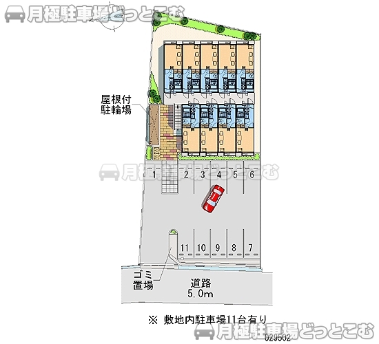 大津市唐崎3－6－1の月極駐車場2