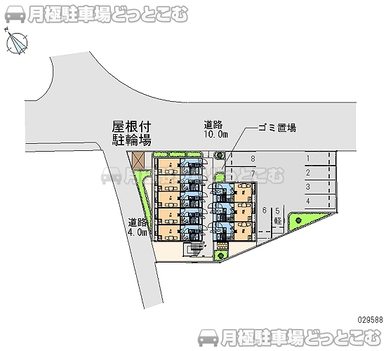 西脇市西脇853－2の月極駐車場2